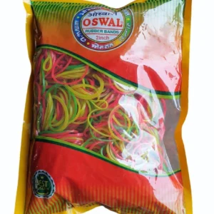 AADHA INCH OSWAL MULTICOLOR NYLON RUBBER BAND 500 GM