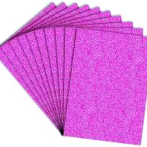 A4 SIZE GLITTER PAPER PINK COLOUR