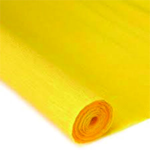 CREPE   PAPER YELLOW COLOUR         