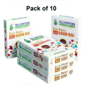 65GSM  silverton Paper | a4| 65 GSM | Box(10 Rim)